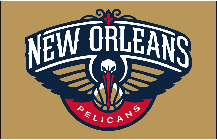 New Orleans Pelicans 2013-Pres Primary Dark Logo iron on heat transfer